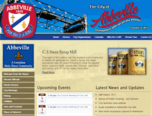 Tablet Screenshot of cityofabbeville.net